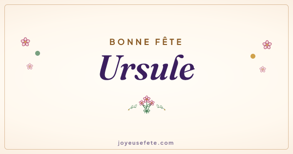Image « Bonne fête Ursule » au format large