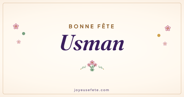 Image « Bonne fête Usman » au format large
