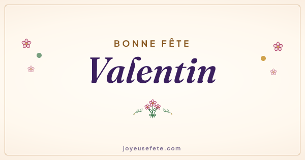 Image « Bonne fête Valentin » au format large