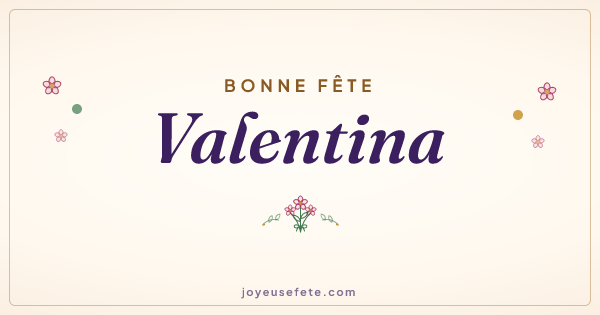 Image « Bonne fête Valentina » au format large