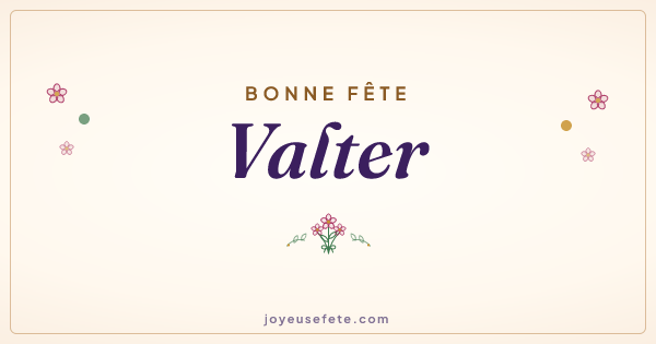 Image « Bonne fête Valter » au format large