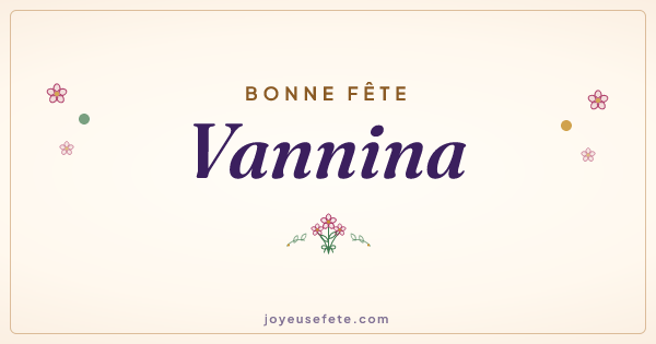 Image « Bonne fête Vannina » au format large