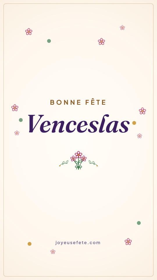 Image « Bonne fête Venceslas » au format story
