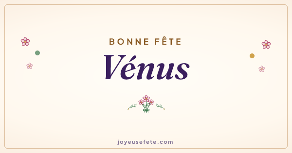 Image « Bonne fête Vénus » au format large