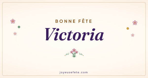 Image « Bonne fête Victoria » au format large