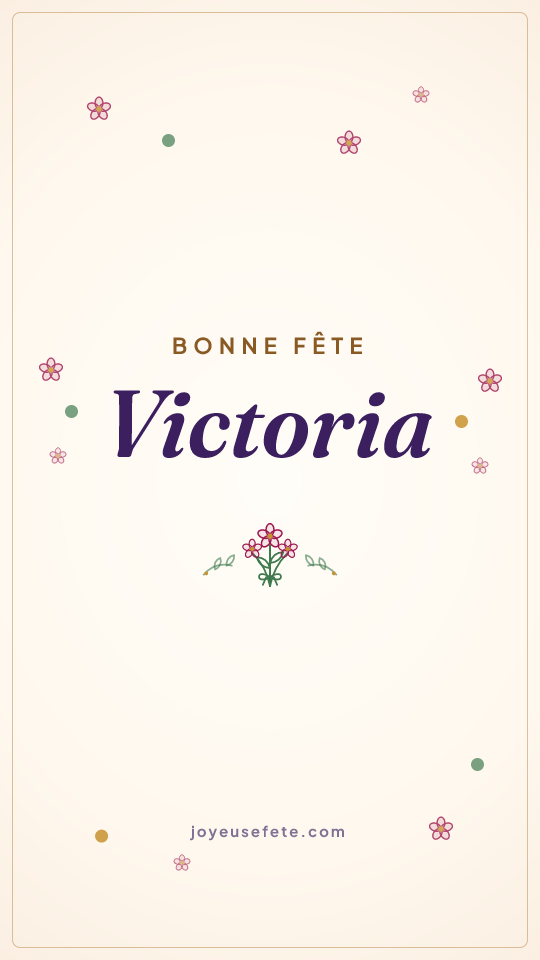 Image « Bonne fête Victoria » au format story
