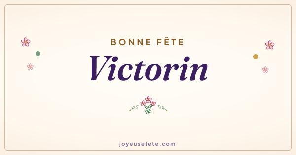Image « Bonne fête Victorin » au format large