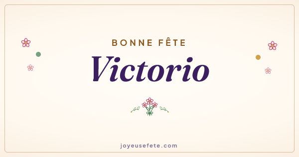 Image « Bonne fête Victorio » au format large