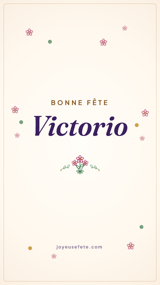 Image « Bonne fête Victorio » au format story