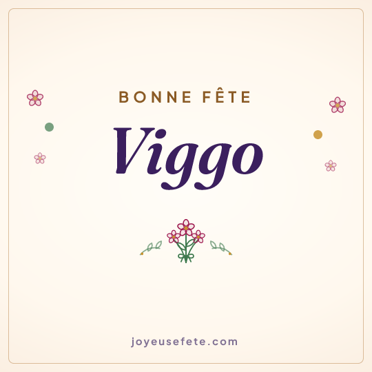 Image carrée « Bonne fête Viggo » pour WhatsApp
