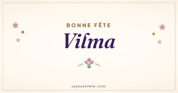 Image « Bonne fête Vilma » au format large