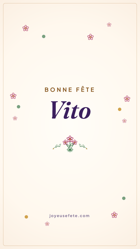 Image « Bonne fête Vito » au format story