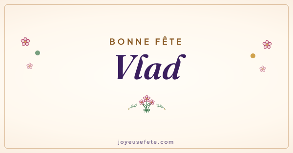 Image « Bonne fête Vlad » au format large