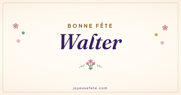 Image « Bonne fête Walter » au format large