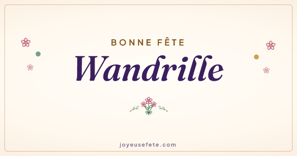 Image « Bonne fête Wandrille » au format large
