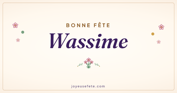 Image « Bonne fête Wassime » au format large