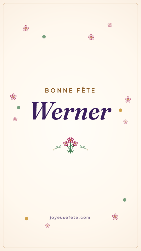 Image « Bonne fête Werner » au format story
