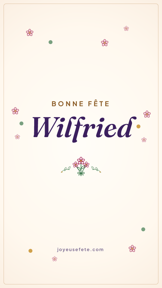 Image « Bonne fête Wilfried » au format story