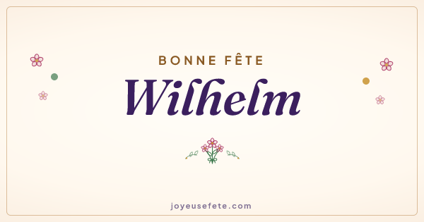 Image « Bonne fête Wilhelm » au format large
