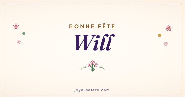 Image « Bonne fête Will » au format large