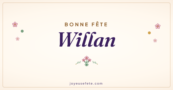 Image « Bonne fête Willan » au format large