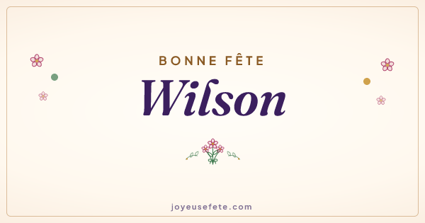 Image « Bonne fête Wilson » au format large