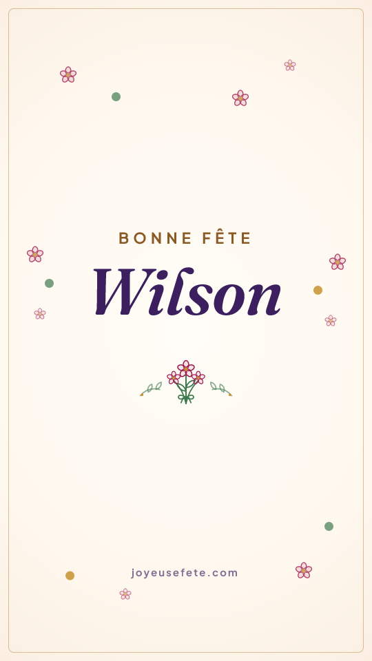 Image « Bonne fête Wilson » au format story