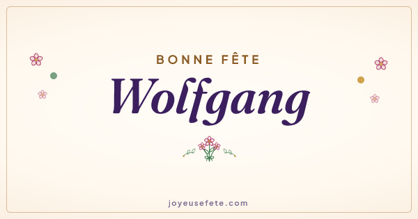 Image « Bonne fête Wolfgang » au format large