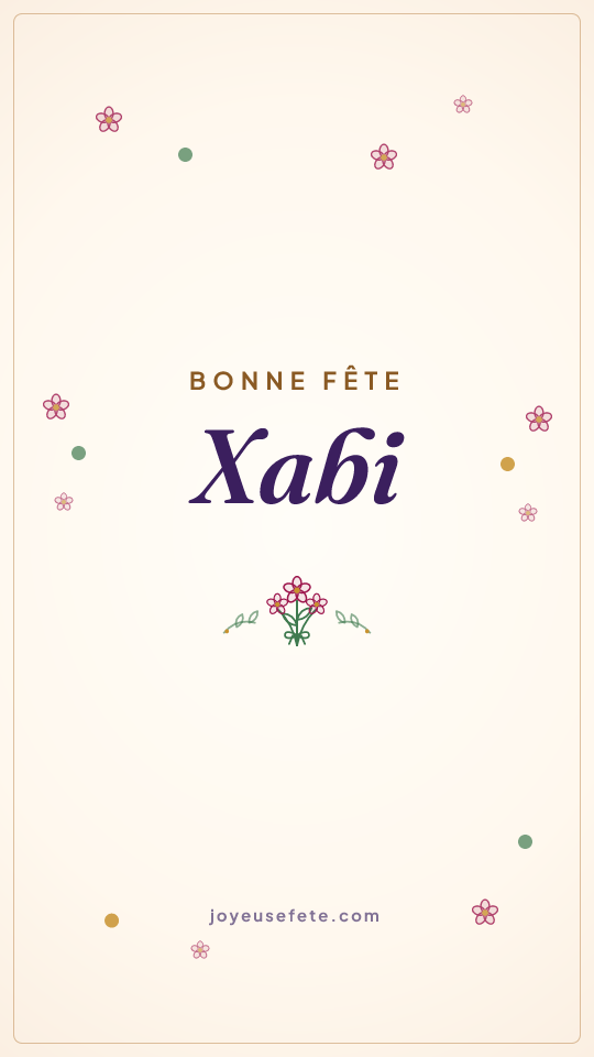 Image « Bonne fête Xabi » au format story