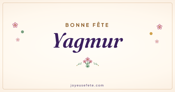 Image « Bonne fête Yagmur » au format large
