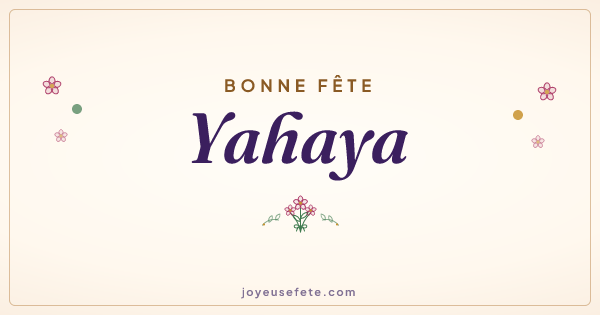 Image « Bonne fête Yahaya » au format large