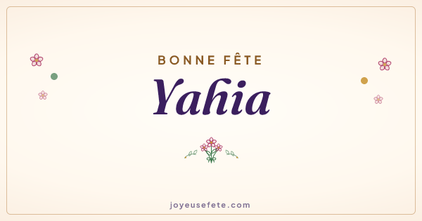 Image « Bonne fête Yahia » au format large