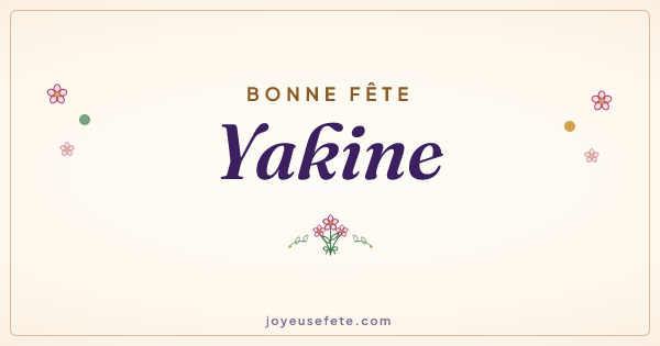 Image « Bonne fête Yakine » au format large