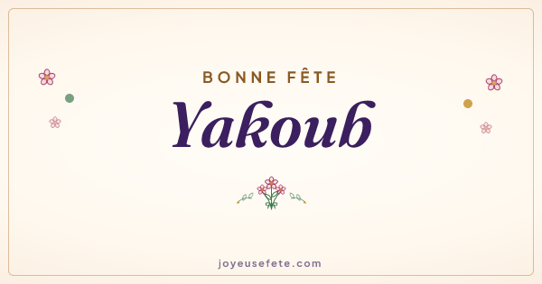 Image « Bonne fête Yakoub » au format large
