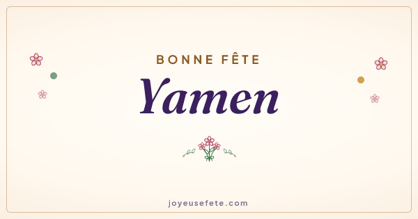 Image « Bonne fête Yamen » au format large