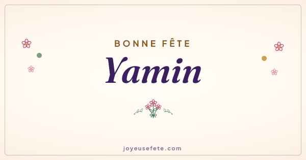 Image « Bonne fête Yamin » au format large