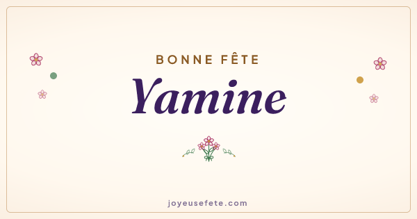 Image « Bonne fête Yamine » au format large