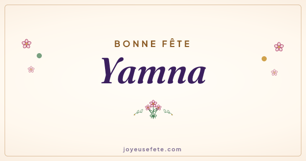 Image « Bonne fête Yamna » au format large