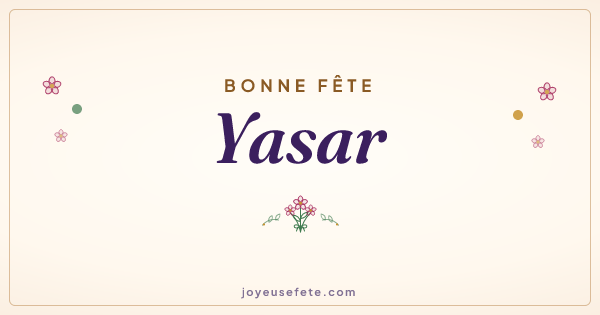 Image « Bonne fête Yasar » au format large