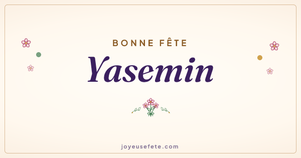 Image « Bonne fête Yasemin » au format large