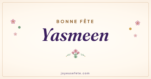 Image « Bonne fête Yasmeen » au format large