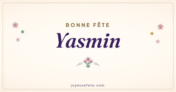 Image « Bonne fête Yasmin » au format large
