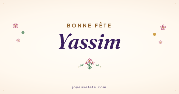 Image « Bonne fête Yassim » au format large