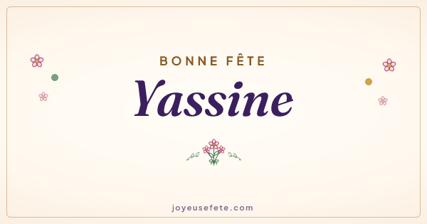 Image « Bonne fête Yassine » au format large