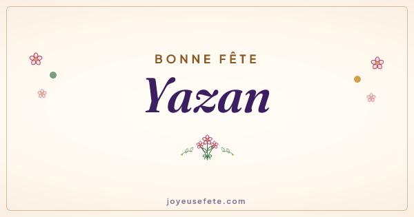Image « Bonne fête Yazan » au format large