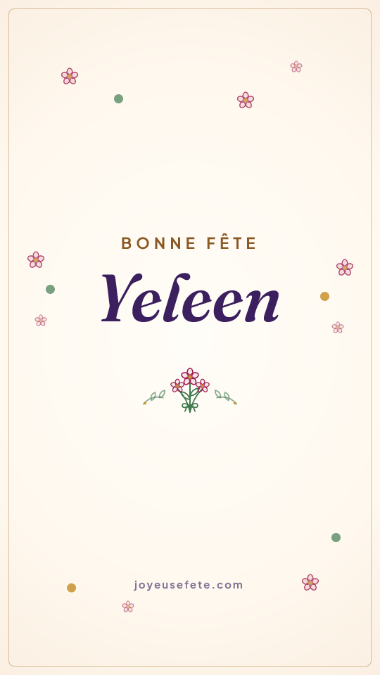 Image « Bonne fête Yeleen » au format story