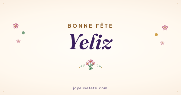 Image « Bonne fête Yeliz » au format large