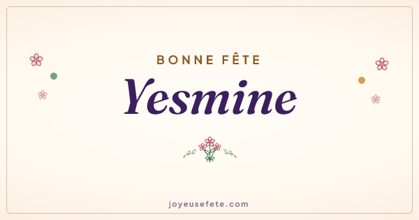 Image « Bonne fête Yesmine » au format large