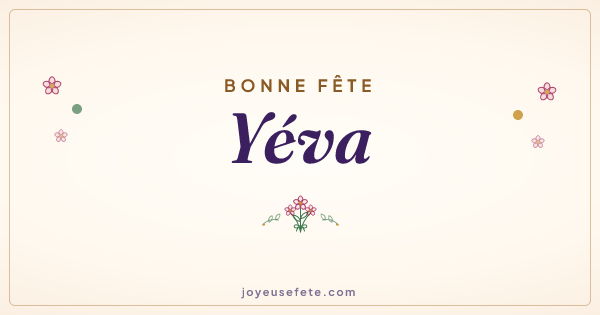 Image « Bonne fête Yéva » au format large