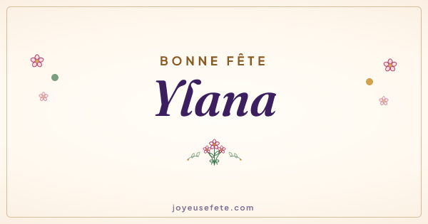 Image « Bonne fête Ylana » au format large